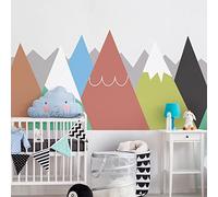 Children's Wall Stickers - Nursery Decoration - Giant Wall Sticker for Children Scandinavian Mountains Danika - 50 x 75 cm