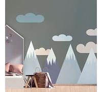 Children's Wall Stickers - Nursery Decoration - Giant Wall Sticker for Children Scandinavian Mountains Jenka - 70 x 105 cm