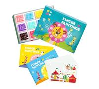 Children's Wallpaper - 12 Colours Educational Washable - Craft Kit with Paper for Coloring and Finger Painting - For Home Entertainment Classroom School Travel Indoor Boys and Girls