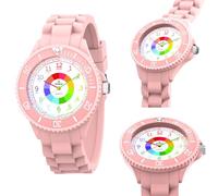 Children's Watch for Boys and Girls,Educational Wrist Watch for Children,Children's Watch for Girls Boys,Analog Watch with Rotating Bezel with Exercises,Easy to Learn to Read