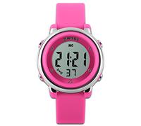 Children's Watches Sport Watch Red Stopwatch Function LED Backlight Dial Kids Watch Time Teacher Silicon Strap Boys Girls Watch