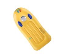 Childrens Water Ride On Toy Thickened Inflatable Surf Board PVC Easy Grip Handles Bright Yellow Color Pool Beach Float PVC Water Float Ride On Toy
