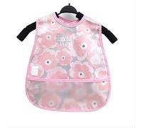 Children's Waterproof Gowns Cotton Baby Bibs Feeding Meals to Eat Anti-Dressing Baby Children Pink Flowers