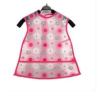 Children's Waterproof Gowns Cotton Baby Bibs Feeding Meals to Eat Anti-Dressing Baby Children Pink Flowers