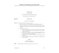 Children's Wellbeing and Schools Bill Amendments to be moved in Committee of the Whole House [Supplementary to the Fifth Marshalled List] (House of Lords) HLB 84 V b