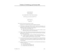 Children's Wellbeing and Schools Bill Amendments to be moved in Committee of the Whole House [Supplementary to the Ninth Marshalled List] (House of Lords) HLB 84 IX c