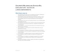 Children's Wellbeing and Schools Bill Explanatory Notes on Lords Amendments (House of Commons) HCB 383-EN