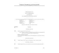 Children's Wellbeing and Schools Bill Fifth Marshalled List of amendments to be moved in Committee of the Whole House (House of Lords) HLB 84 V