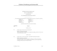 Children's Wellbeing and Schools Bill Revised Fourth Marshalled List of amendments to be moved in Committee of the Whole House (House of Lords) HLB 84 IV Rev