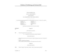 Children's Wellbeing and Schools Bill Sixth Marshalled List of amendments to be moved in Committee of the Whole House (House of Lords) HLB 84 VI
