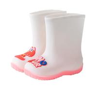 Children's Wellington Boots with Rubber Sole and Textured Sole for Primary School Students Winter Shoes Waterproof, pink, 10.5/11 UK Child