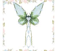 Children's Wings, Butterfly Wings Costume with 3D Flowers and Leaves, Creative Accessories, Fancy Dress Costume for Girls, Women, Cosplay, Halloween, Fancy Dress