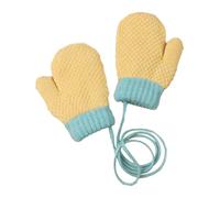 Children's Winter Gloves - Comfortable with Anti-Lost Drawstring - Plush Winter Snow Gloves for Children, for Preschoolers 1-3 Years Patio Skating