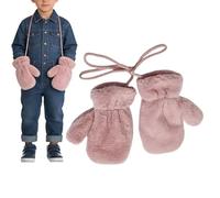 Children's Winter Mittens, Heat and Cold Protection on Cold Days - Outdoor Snow Games Gloves with Single Fingers for Garden Yard Ice Skating Skiing Girls 1-10 Years