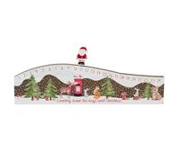 Children's Winter Wonderland Wooden Advent Calendar Block | Interactive Santa Christmas Countdown Calendar for Kids - 38cm