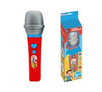 Children's Wireless Microphone Toy Ideal for Baby Singing and Mimicking Sounds with Realistic Plastic Design (Red, 20.5x5.5cm)