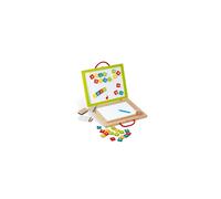 - Children's Wooden 4-In-1 Board - Multi-Activity Magic Slate - Accessories and 42 Magnets Included - Learning to Read and Write - from 3 Years Old,