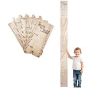 Children's Wooden Growth Chart Measuring Ruler for Children Growth Chart 60-210cm Removable for Living Room Nursery Decoration