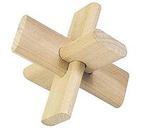 Childrens Wooden Mind Game 3 Piece 90 x 90mm Puzzle The Cross