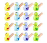 Children's Wooden Pipe 15 Pieces Bird Whistle Wooden Pipes Party Funny Pipe for Children (Random Colour)