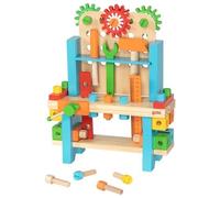 Childrens Wooden Tool Set My First Workbench Kids Wood Playset - Age 3+