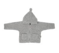 Children's Wool Hoodie Zaffiro Meri Nevada Gris 5/6 ans