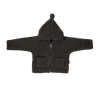 Children's Wool Hoodie Zaffiro Meri Nevada Gris 9/10 ans