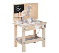 Children's workbench workshop made of wood Wooden toys incl. tools from 3 years^