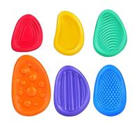 Children's Worry Stones | Textured Soft Silicone Sensory Stone | Portable Worry Stones, Sensory Stone, No Noise Relaxing Toy for Home, Work Area, Park, School, and Outdoors
