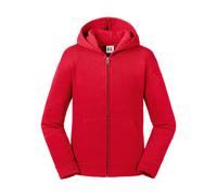 Children's zip-up hooded sweatshirt Russell Athletic Authentic Rouge 9/10 ans