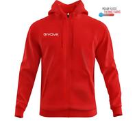 Children'sren's zipped hoodie Givova 500 Rouge 2XS
