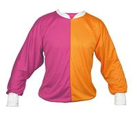 Childs Age 4-7 Years Horse Racing Trainer Rider Silks Top Childrens Fancy Dress [Pink & Orange]