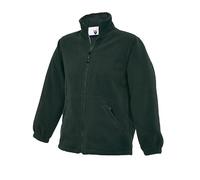 Childs Anti Pill Micro Fleece Full Sleeve Jackets Kids Plain Full Zip Breathable Coat Tops