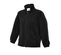 Childs Anti Pill Micro Fleece Full Sleeve Jackets Kids Plain Full Zip Breathable Coat Tops