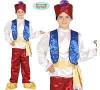 Childs Arabian Desert Thief Fancy Dress Costume Kids Aladdin type Outfit fg