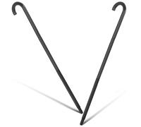 Child's Black Walking Cane Props 2pcs Dance Performance Crutch Decorative Props Walking Stick Halloween Kids Scepter Staff for Kids Costume Parties Nativity Adventure