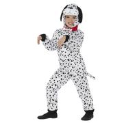 Child's Black & White Spotted Dalmatian Fancy Dress Costume
