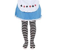 Child's Black & White Striped Tights - Standard Size - World Book Day Accessory - Perfect for Any Fancy Dress Event