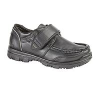 Childs Boys Shoes U.S.Brass CUSHING/TED Shoes - Black PU, Junior Kids UK 4 / EU 36