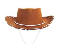 Child's Brown Cowboy Hat - Cowboy and Cowgirl Hat Accessory - Perfect for Wild West and Cowboy Themed Parties, World Book Day or Any Other Fancy Dress Event -Pack of 1