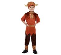 Child's Brown Viking Fancy Dress Costume, Boy's Dress Up