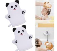 Child's Cartoon Bath Glove - Super Soft and Fun Cartoon Design for Kids' Bath Time, Creates Rich Lather for Gentle Cleaning, Playful Shower Mitt for Toddlers/Children (Bear)