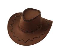 Child's Cowboy Hat Accessory Perfect for Wild and Western Themed Parties Wide Brim Fedora Hat Western Themed Children Costume Pretend Play Accessory Party Playing Dress-Up Masquerade Party
