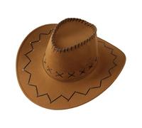 Child's Cowboy Hat Accessory Perfect for Wild and Western Themed Parties Wide Brim Fedora Hat Western Themed Children Costume Pretend Play Accessory Party Playing Dress-Up Masquerade Party