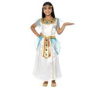 Child's Deluxe Quality Cleopatra Girl Fancy Dress Period Costume, White, Kids