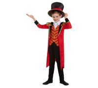 Childs Deluxe Ringmaster Circus Theme Boys Halloween Fancy Dress Costume