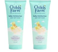 Childs Farm Baby Moisturiser, Baby Soft Scent | Moisturising & Hydrating | Suitable for Newborns with Dry, Sensitive Skin, 200ml (Pack of 2)