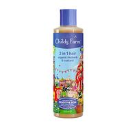 Childs Farm | Kids 2 In 1 Shampoo & Conditioner 250ml | Rhubarb & Custard | Cleans & Conditions | Suitable Suitable Dry, Sensitive & Eczema-prone Skin & Scalp