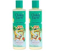 Childs Farm Kids 3 in 1 Swim, Strawberry & Mint - Body Wash, Shampoo & Conditioner | Tear-free | Suitable for Dry, Sensitive Skin, 250ml (Pack of 2)