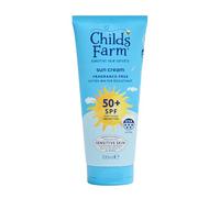 Childs Farm SPF 50+ Sun Cream 100ml Fragrance Free Sunscreen for Kids & Sensitive Skin